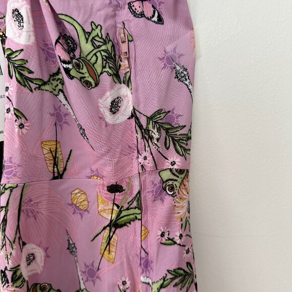 SUMMER SALE! Disney Rapunzel Purple Puff Sleeve Dress w/ Side Zipper – M (NWT) - Picture 4 of 5